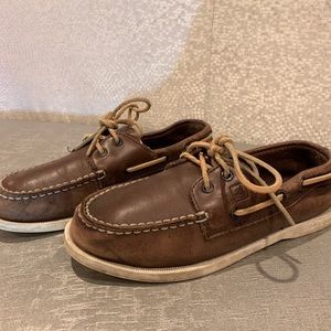 SPERRY TOPSIDER BOY'S SHOES,SIZE 4M
